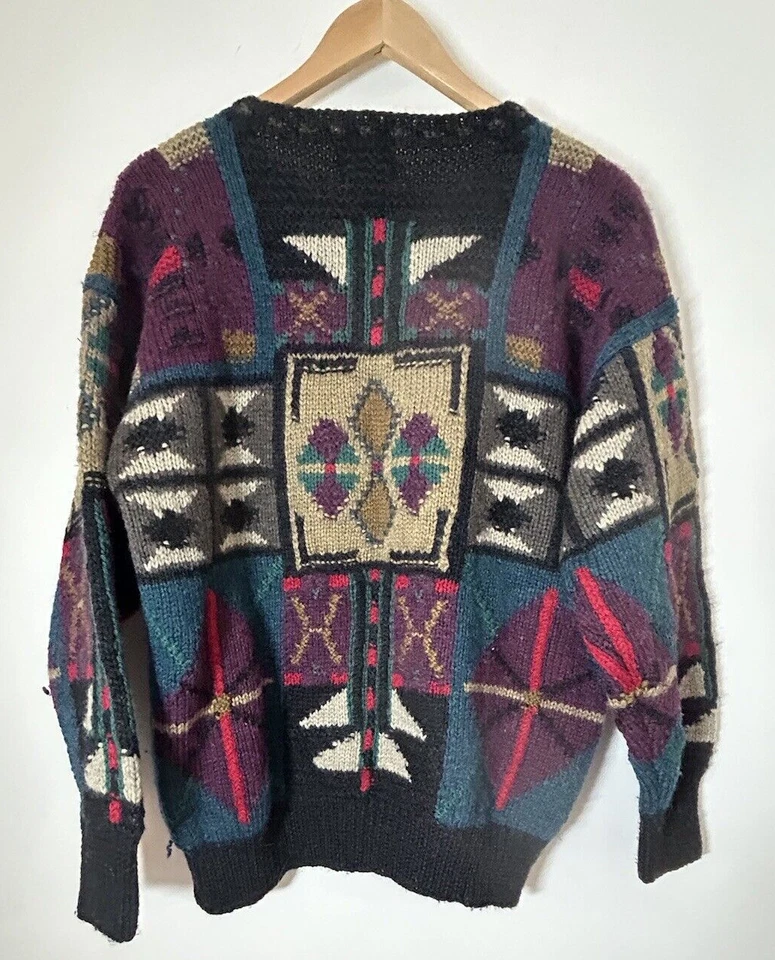 Boston Trader Limited Edition Hand Knitted Wool Men’s Medium Vintage Sweater - Image 2 of 4