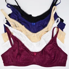 Ms.Bra Lace Sheer Unlined Sexy Lingerie Underwired Brassiere Women Underwear bh