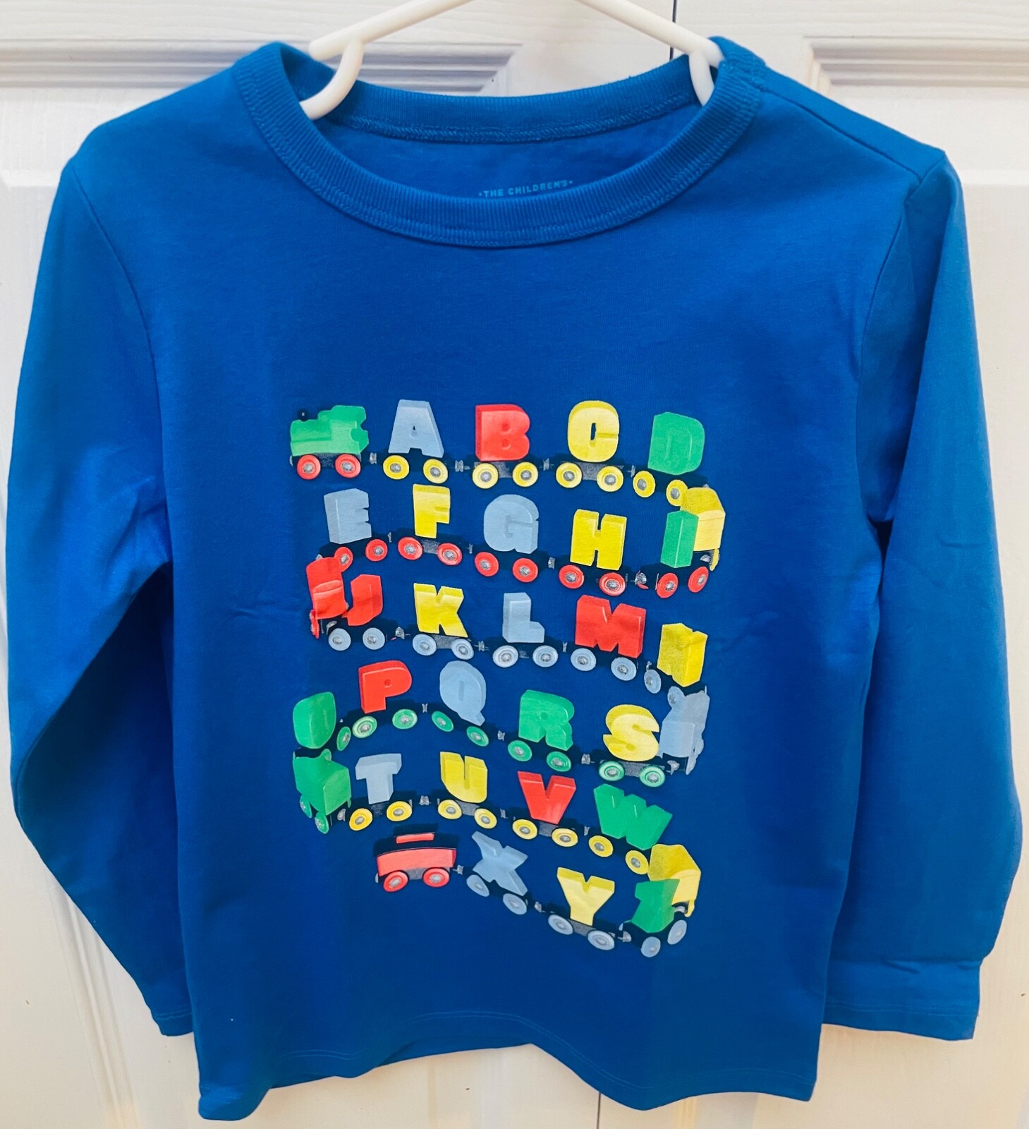 Boys Size 4T New Blue Alphabet Train Graphic T-Shirt