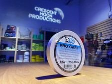 WHITE GAFFERS TAPE 1" x 55 yd Roll - Pro Gaff