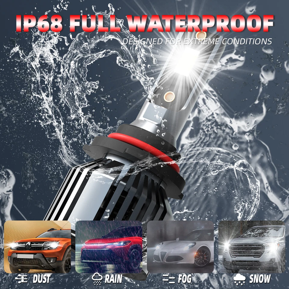 Kit de bombillas LED haz alto/bajo para Chevrolet Cavalier 1990 9005/HB3 Foto 3 de 4