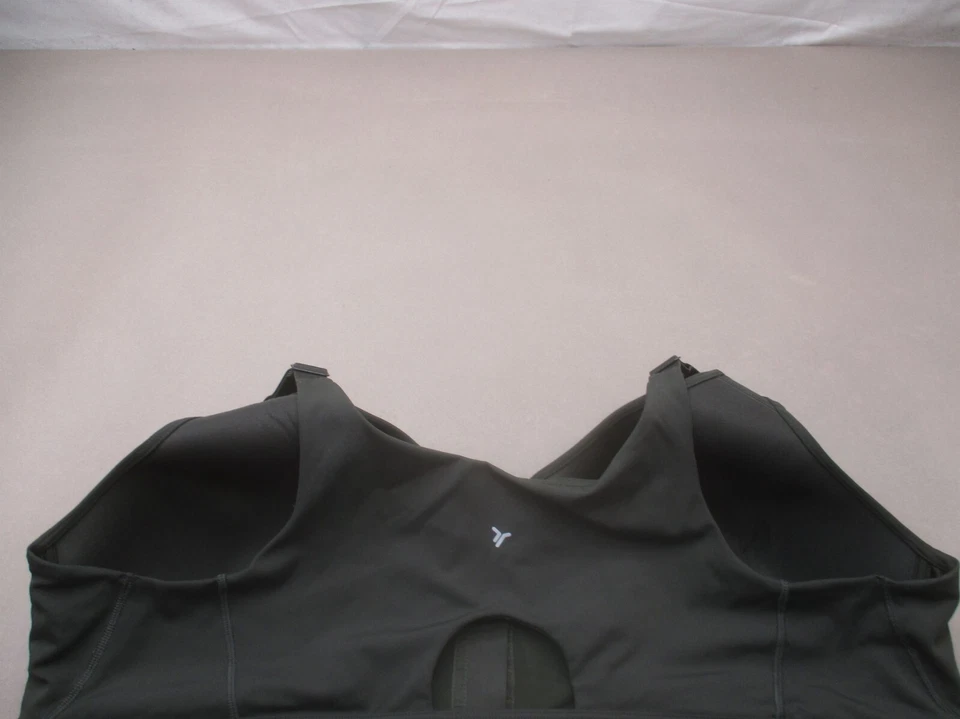 Sutiã esportivo feminino 44D Old Navy forrado sem fio alto suporte Powersoft zíper frontal 9i - Imagem 4 de 4