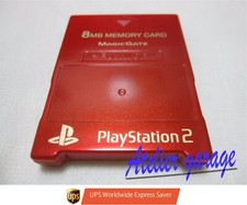 USED Memory Card Only SONY PlayStation 2 PS2 FUJIWORK Red Made in Japanese Ver
