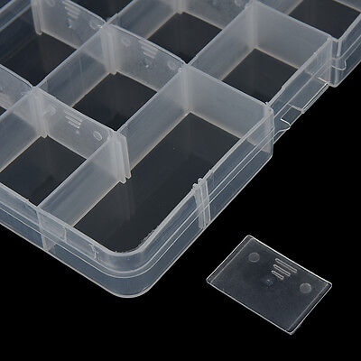 15 Compartments Fishing Fish Hook Bait Lure Box Tackle Storage Container Case DS