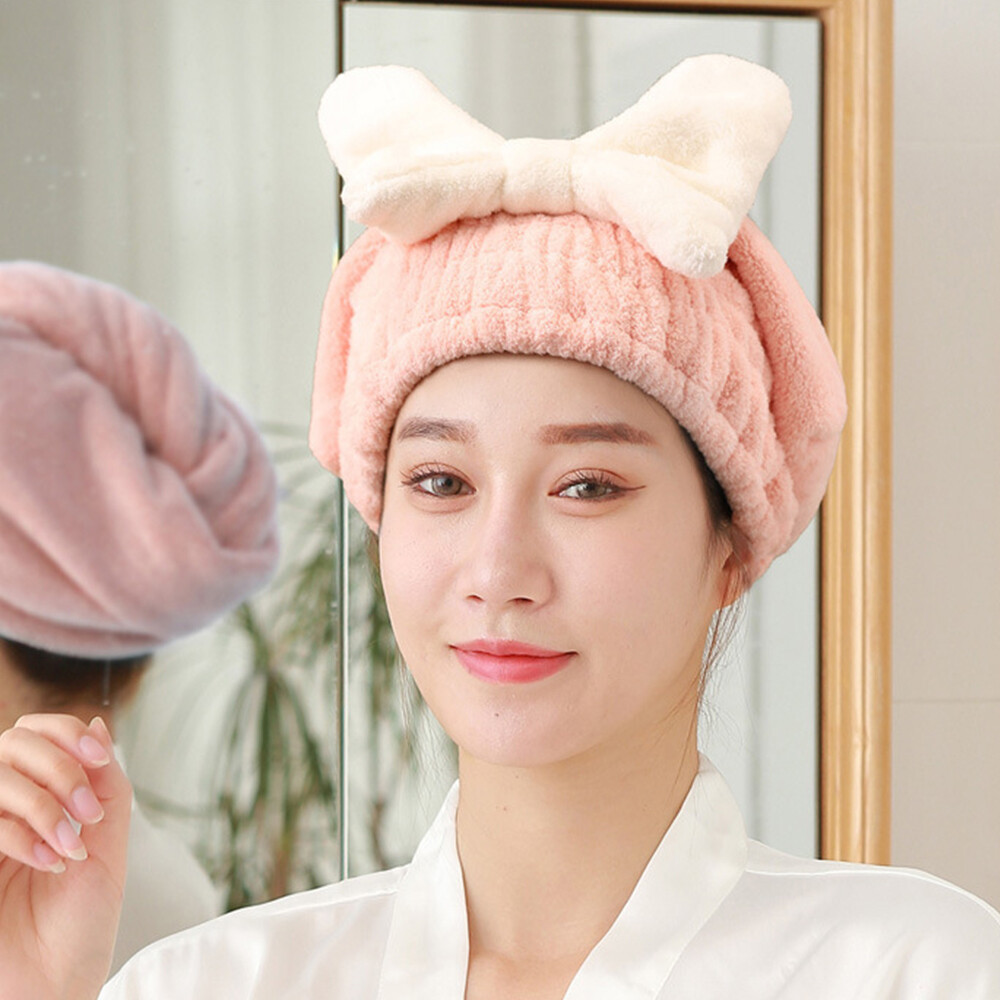 Super Absorbent Hair Towel Wrap for Wet Hair, Microfiber Hair Drying Towel Capsಇ - Photo 10 sur 24