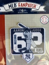 AARON JUDGE COMMEMORATIVE A.L. PATCH 62 HOME RUN SEASON BREAKING MARIS YANKEES