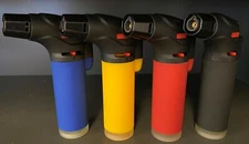 4Pack Jumbo 4"Single Jet Flame Torch Gun Lighter Refillable Lockable Windproof R