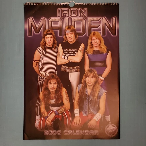 IRON MAIDEN - 2006 OFFICIAL CALENDAR   LOOK!!