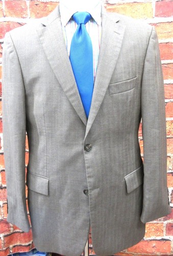 40 R- HUGO BOSS 100% WOLLE SPORT MANTEL DARK KHAKI - Bild 4 von 8