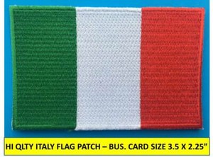 TIIT030T BR44 Italia Italy Soccer Emblem Tag Embroidered Patch Iron or Sew Size 2.16×2.75 in