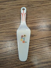 Vintage Decorative Porcelain Cake Server Cutter Holiday Wedding Birthday Etc.