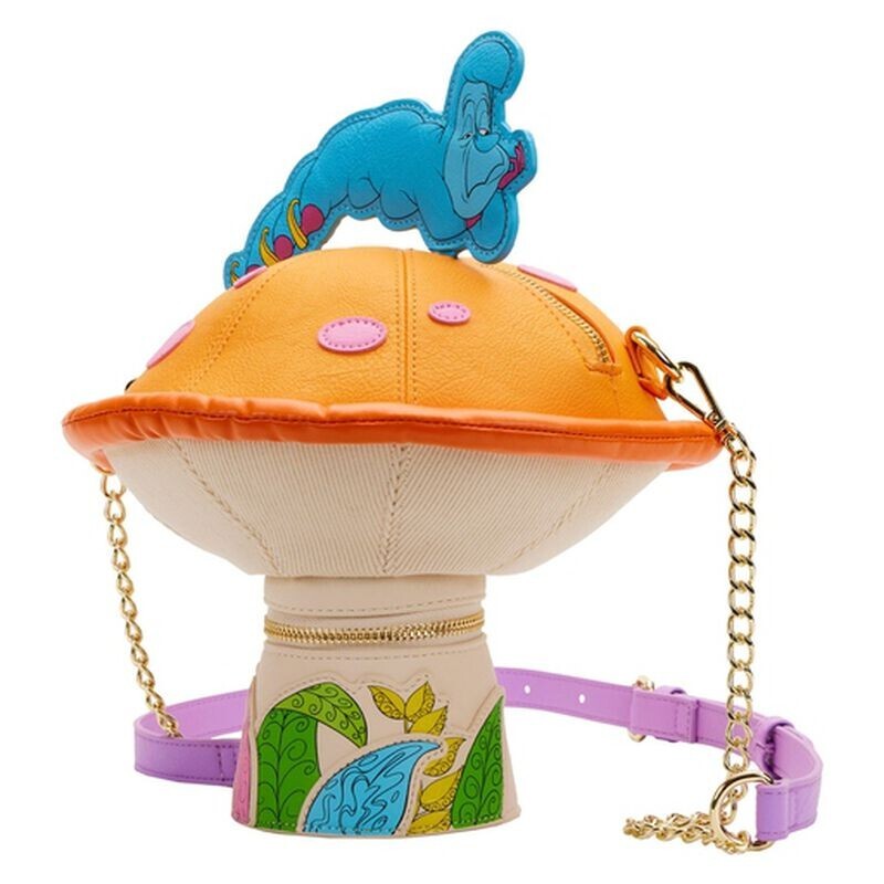 Loungefly Alice in Wonderland Caterpillar Mushroom Bag  display picture 2