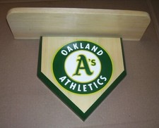 Oakland Athletics Bobble Head Home plate display shelf Customed made