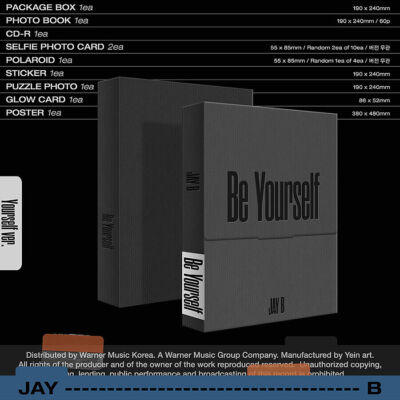 JAY B BE YOURSELF 2nd EP Album YOURSELF VER CD+Book+4Card+Sticker+Picture+Poster