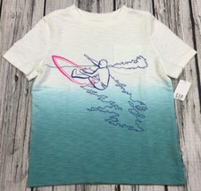 Gap Boys X-Small 4-5 White  Teal Ombre Surf Shirt. Nwt
