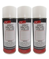 SPRITZSPACHTEL & FÜLLER WEISS 3x 400ml Sprit...