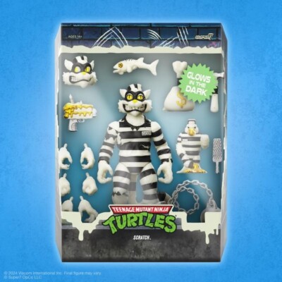 Super7 Teenage Mutant Ninja Turtles ULTIMATES! Scratch Cat (Glow) Exclusive