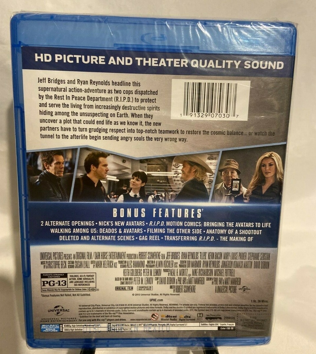 R.I.P.D. Blu-ray Jeff Bridges, Ryan Reynolds, Kevin Bacon, Mary