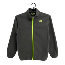 The North Face youth boys Fleece Jacket gray full zip up Size XL 18/20 