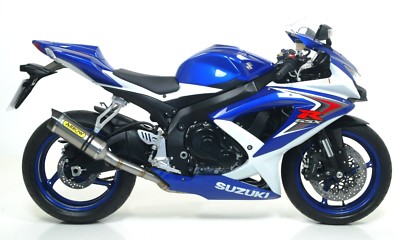 ARROW AUSPUFF KOMPLETT RACING THUNDER TITANIUM CARBY SUZUKI GSX-R 750 2008-2010