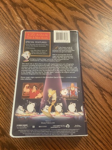 BEAUTY & THE BEAST Special Platinum Edition Disney 1991 VHS - Picture 4 of 7