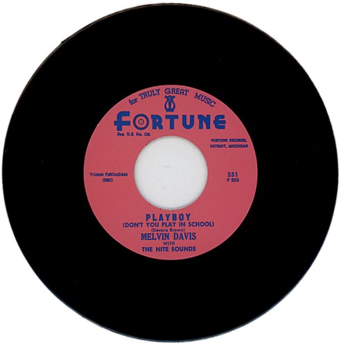 **CLEARANCE** MELVIN DAVIS "PLAYBOY c/w I WON'T BE YOUR FOOL" 1963 NORTHERN SOUL