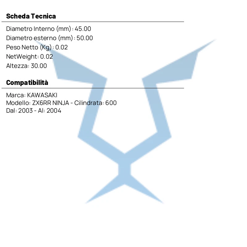BOCCOLA DI RIDUZIONE ATHENA FOR KAWASAKI 600 ZX6RR NINJA 2003-2004 Foto 2 de 4