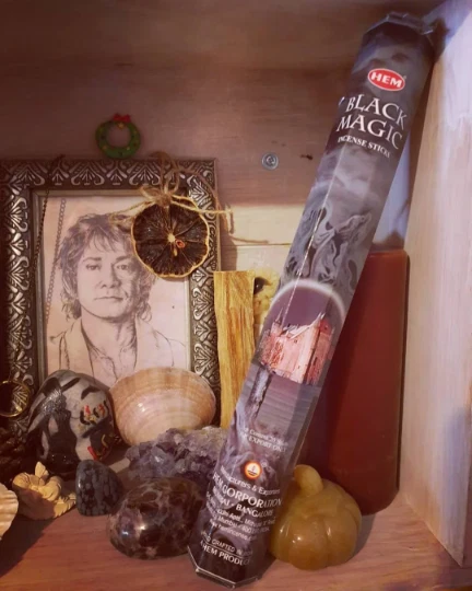 ♥ bâton encens hem magie noire black magic NEUF ♥