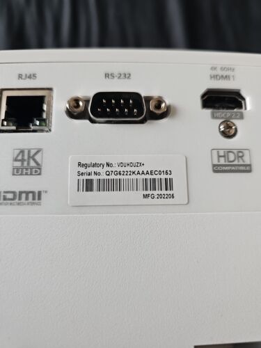 Optoma UHD55 4K Ultra HD HDR DLP 3600 lumen proiettore bianco 1704 ore su lampada. - Foto 6 di 12