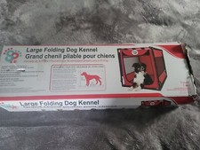 Large Folding Dog Kennel Open Box