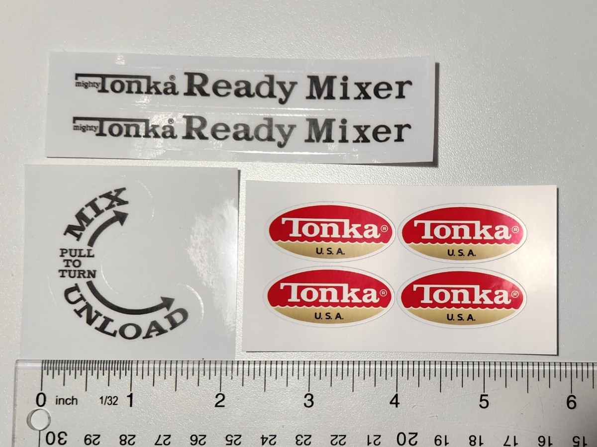 Adesivi E Decalcomanie Originali Per Set MIXER PRONTO Mighty Tonka Del 1971 - Foto 5