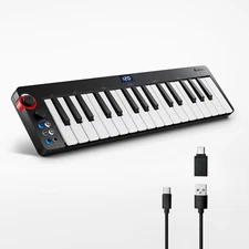 ✅ Donner N-32 USB MIDI Keyboard Controller 32 Key With Screen Joystick Sequencer