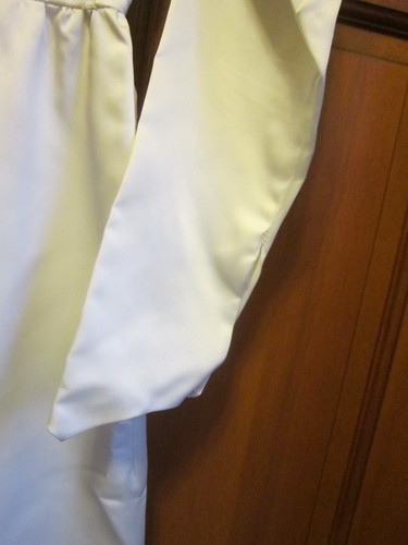 Años 60 de colección. VESTIDO DE NOVIA SATINADO/ENCAJE VESTIDO DE NOVIA CON TREN ACOPLABLE #TC - Imagen 13 de 15