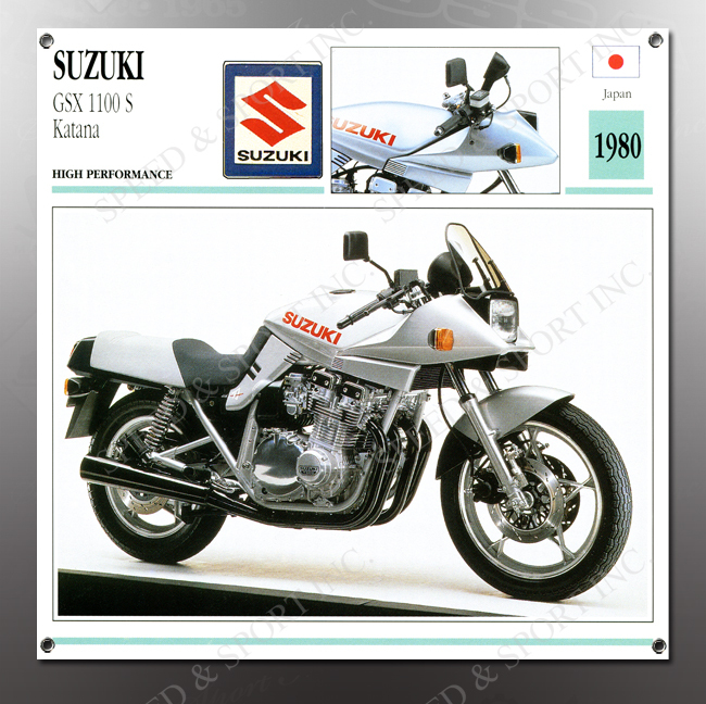VINTAGE Suzuki GSX 1100 S Katana IMAGE BANNER NOS IMAGE