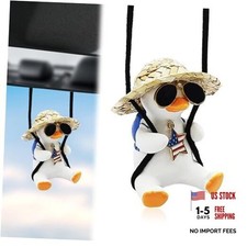 Automotive Universal Duck Car Hanging Ornament Wamerican Flag Five Blue