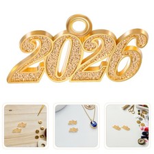 100 Pcs Year Number Pendants Charms Necklace Pendent Holiday Jewelry Making