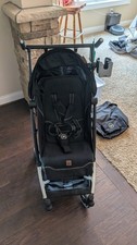 gb Lightweight Folding Stroller Black with Cup Holder and Carry Bag