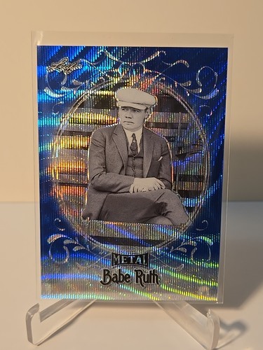 2019 Leaf Babe Ruth Collection - Babe Ruth #27 Blue Wave 8/25 - Picture 7 of 7