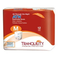 Tranquility ATN Incontinence Brief M Overnight 2185 Maximum 12 Ct