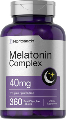 Melatonin 40Mg Complex | 360 Fast Dissolve Tablets | Adult Extra Strength Supple