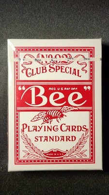 Bee No 92 Club Special Red Playing Cards Vintage Ohio Brand New Sealed Deck
