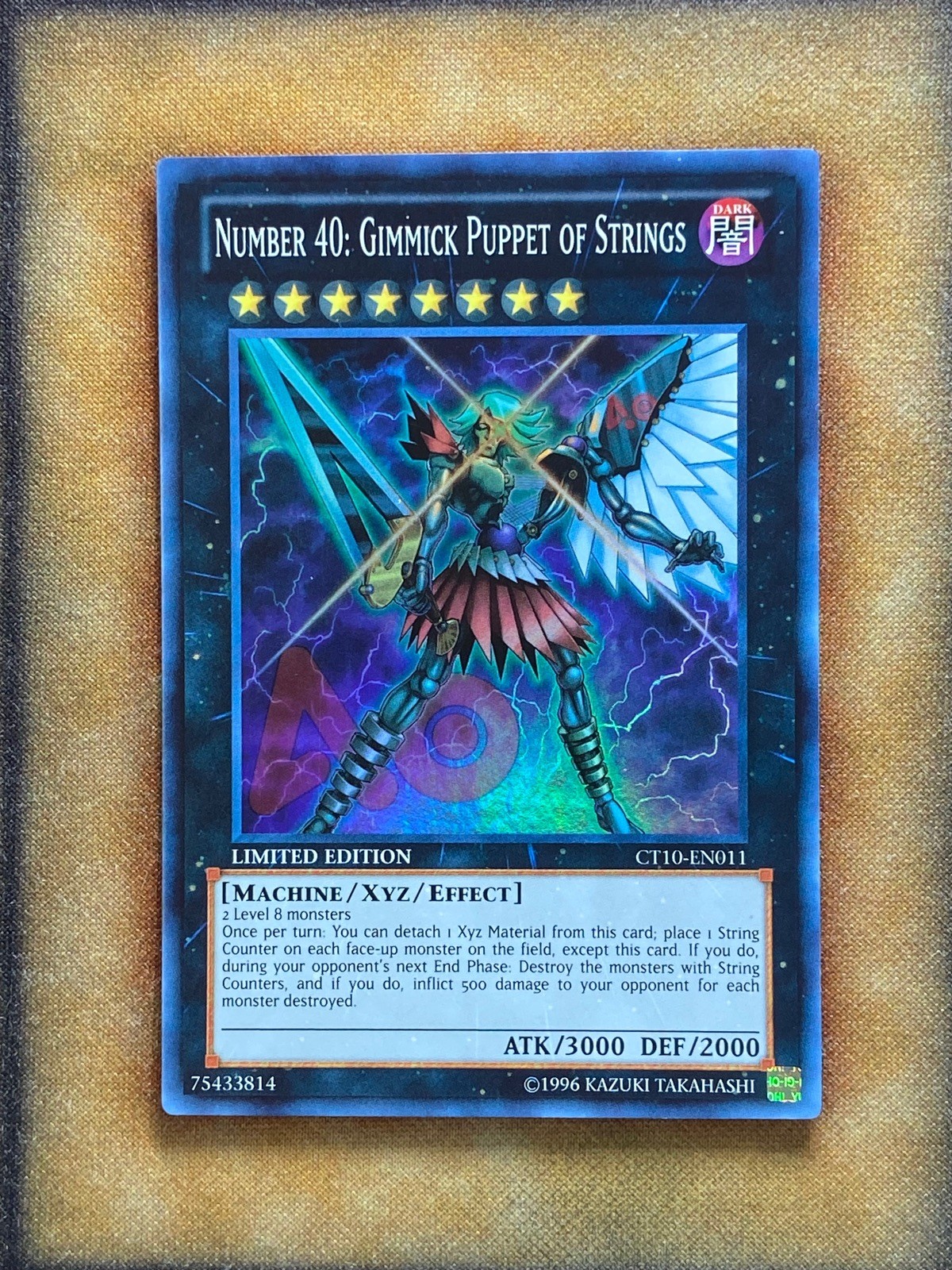 Yugioh Number 40: Gimmick Puppet of Strings CT10-EN011 Super Rare NM