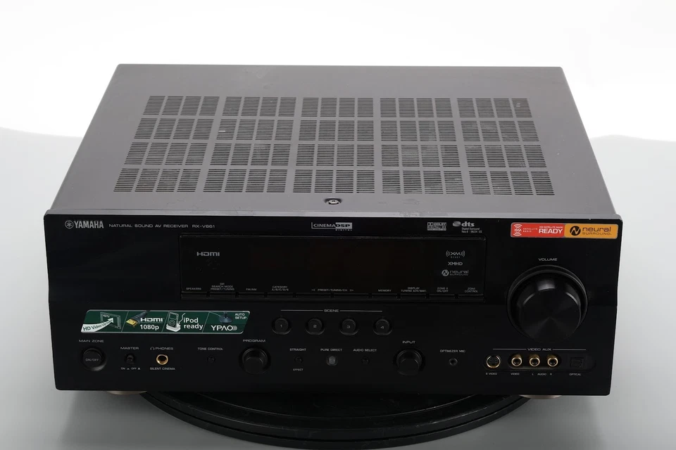 Yamaha RX-V861 7.1 Channel Home Theatre Receiver With Power Cable Bundle - Image 3 of 4