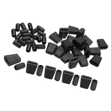 20set Kitchen Sink Rack Feet w/ 6mm ID x10mm OD Bumpers Cover Black