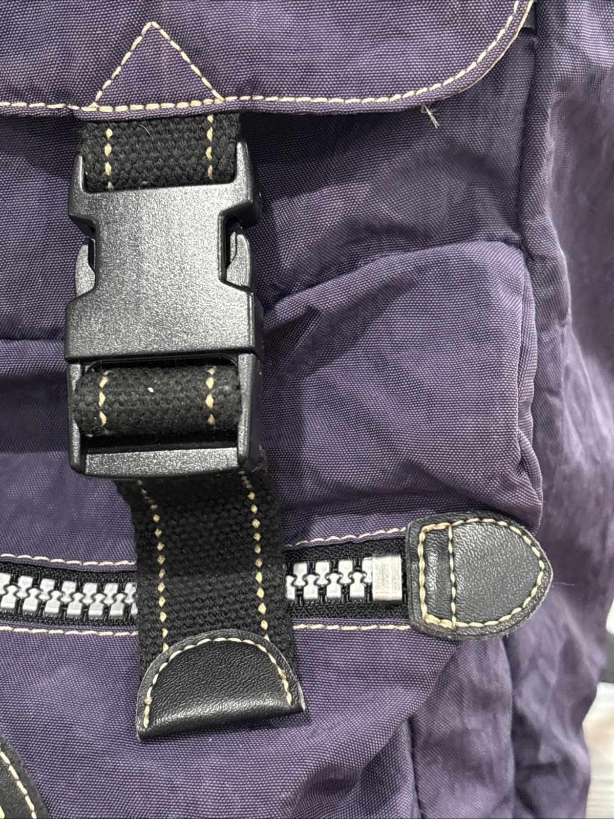 Vintage Kipling Large LOGO Drawstring Rucksack/Ba… - image 4