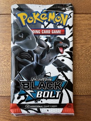   Pokemon TCG Black Bolt Booster Pack Scarlet And Violet NEW SEALED