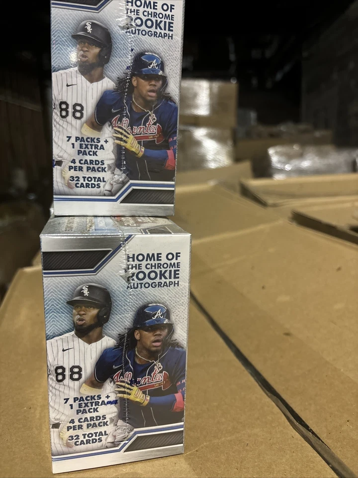 3 Pack 2021 Topps Chrome Baseball MLB Blaster Box Brand New Factory Sealed ‘21 - Image 3 of 4