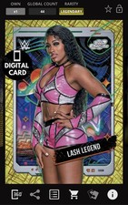 DIGITAL WWE SLAM 50cc LASH LEGEND GOLD INTERSTELLAR COSMIC CHROME 25 LEGENDARY