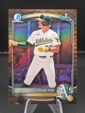 Dylan Fien 2025 1st Bowman Chrome Prospect Reptillian Refractor #BCP-47