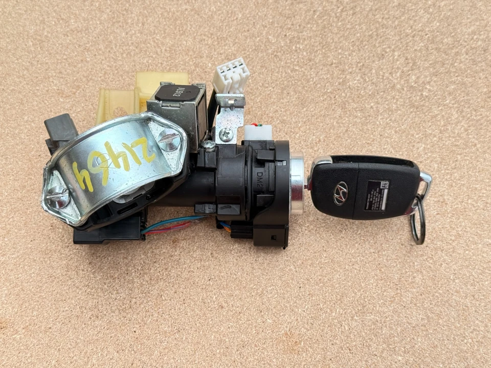 Interruptor de encendido Hyundai Santa Fe 2013-2019 cilindro de bloqueo con llave OEM Foto 4 de 4